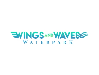 Wings and Waves Waterpark logo design by Rock