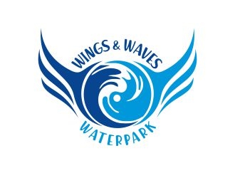 Wings and Waves Waterpark logo design by cikiyunn