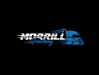 Morrill Trucking  logo design by Krafty