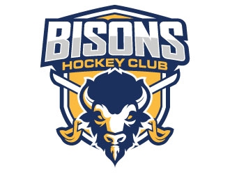 Bisons Hockey Club logo design by daywalker