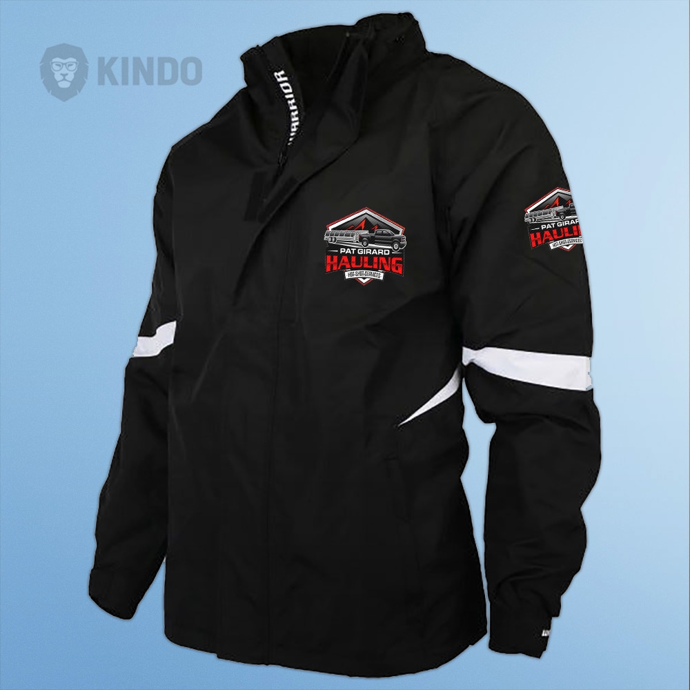 Pat Girard Hauling, Inc. logo design by Kindo