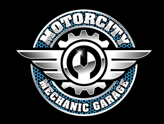 The Motorcity Mechanic Garage logo design by DreamLogoDesign