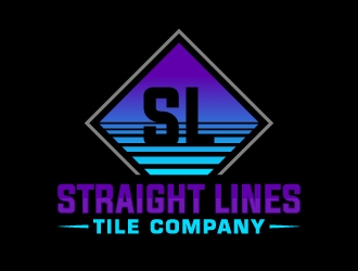 Straight Lines Tile Company logo design by LogOExperT