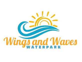 Wings and Waves Waterpark logo design by AamirKhan