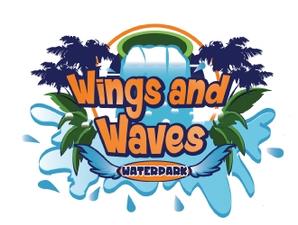 Wings and Waves Waterpark logo design by AamirKhan