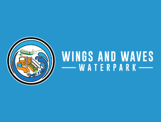 Wings and Waves Waterpark logo design by nona