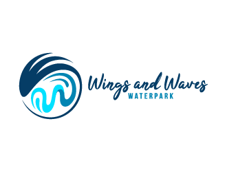 Wings and Waves Waterpark logo design by Andri