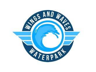 Wings and Waves Waterpark logo design by kunejo