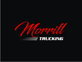Morrill Trucking  logo design by Zeratu