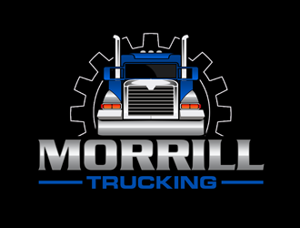 Morrill Trucking  logo design by kunejo