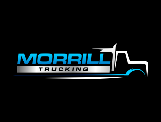 Morrill Trucking  logo design by semar