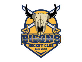Bisons Hockey Club logo design by Kruger