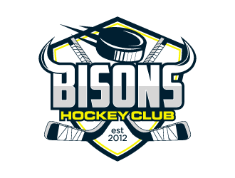 Bisons Hockey Club logo design by torresace