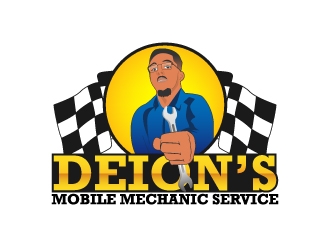 Deion’s mobile mechanic service  or the re-up mobile mechanic services  logo design by kasperdz