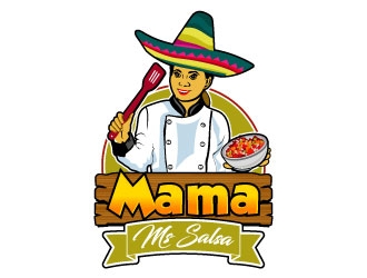 Mama Ms Salsa logo design by Suvendu