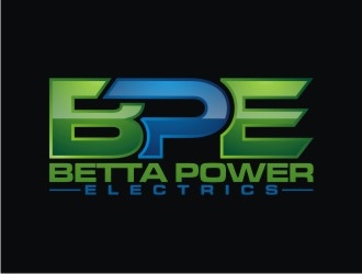 betta power electrics logo design by agil