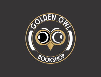 Golden Owl Bookshop  logo design by kanal