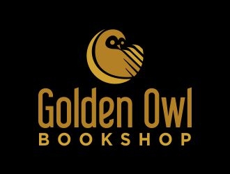 Golden Owl Bookshop  logo design by cikiyunn