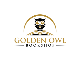 Golden Owl Bookshop  logo design by ammad