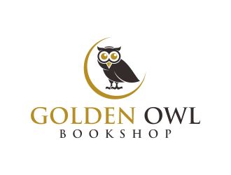Golden Owl Bookshop  logo design by ammad
