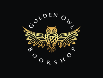 Golden Owl Bookshop  logo design by mbamboex