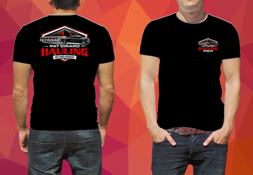 Pat Girard Hauling, Inc. logo design by ManishKoli