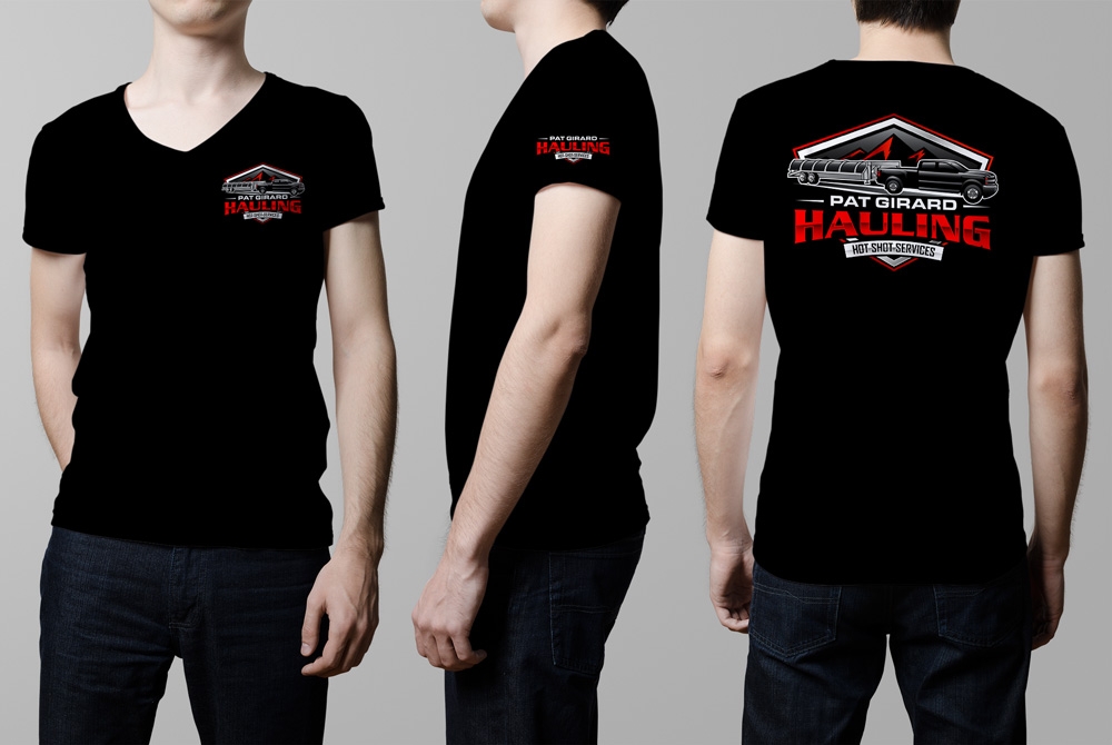 Pat Girard Hauling, Inc. logo design by ManishKoli