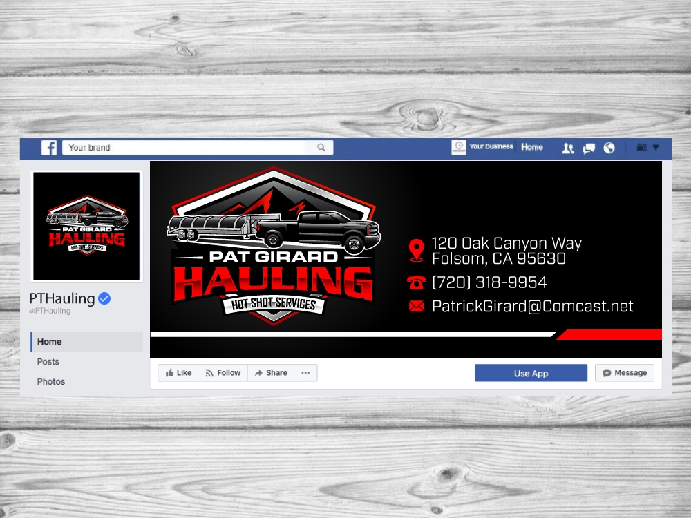 Pat Girard Hauling, Inc. logo design by jaize