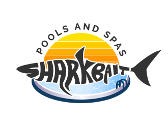Shark Bait Pools and Spas logo design by ProfessionalRoy
