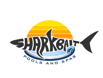 Shark Bait Pools and Spas logo design by ProfessionalRoy