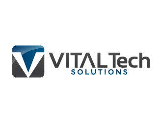 VITAL Tech Solutions logo design by Lawlit