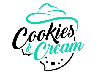 Cookies and Cream logo design by MAXR