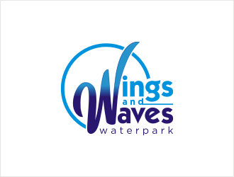 Wings and Waves Waterpark logo design by bunda_shaquilla