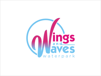 Wings and Waves Waterpark logo design by bunda_shaquilla