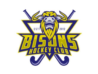 Bisons Hockey Club logo design by Conception