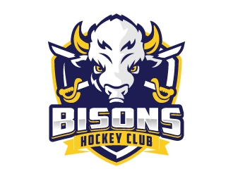 Bisons Hockey Club logo design by jaize