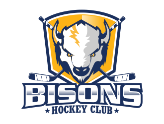 Bisons Hockey Club logo design by qqdesigns