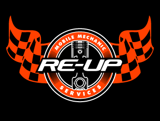 Deion’s mobile mechanic service  or the re-up mobile mechanic services  logo design by PRN123