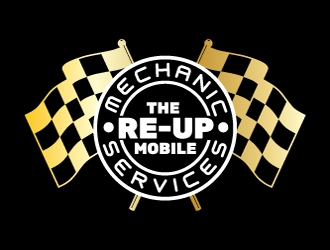 Deion’s mobile mechanic service  or the re-up mobile mechanic services  logo design by Einstine