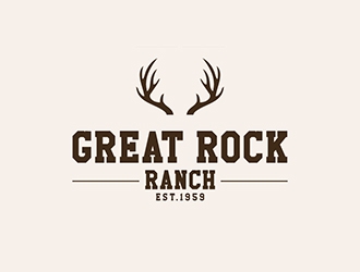 Great Rock Ranch  logo design by XyloParadise