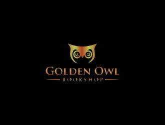 Golden Owl Bookshop  logo design by oke2angconcept