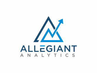 Allegiant Analytics logo design by hidro