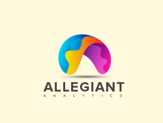 Allegiant Analytics logo design by czars