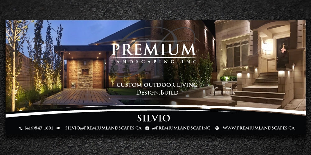 premium landscaping inc logo design by Boomstudioz