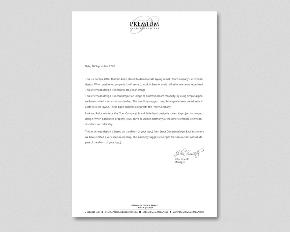 premium landscaping inc logo design by Boomstudioz