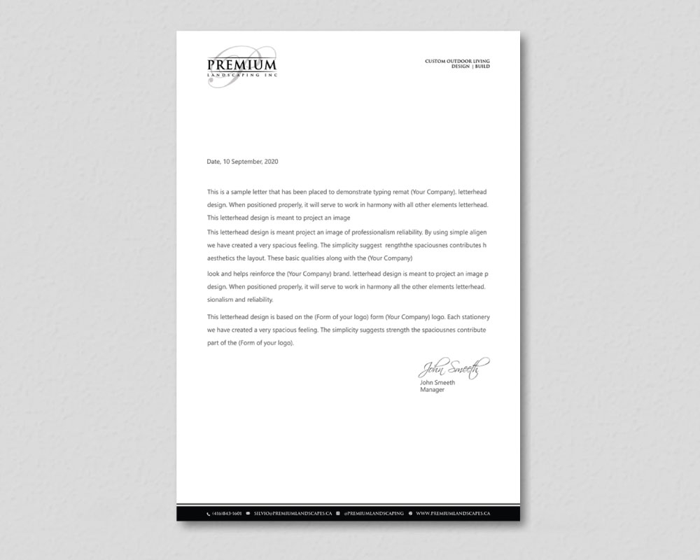 premium landscaping inc logo design by Boomstudioz