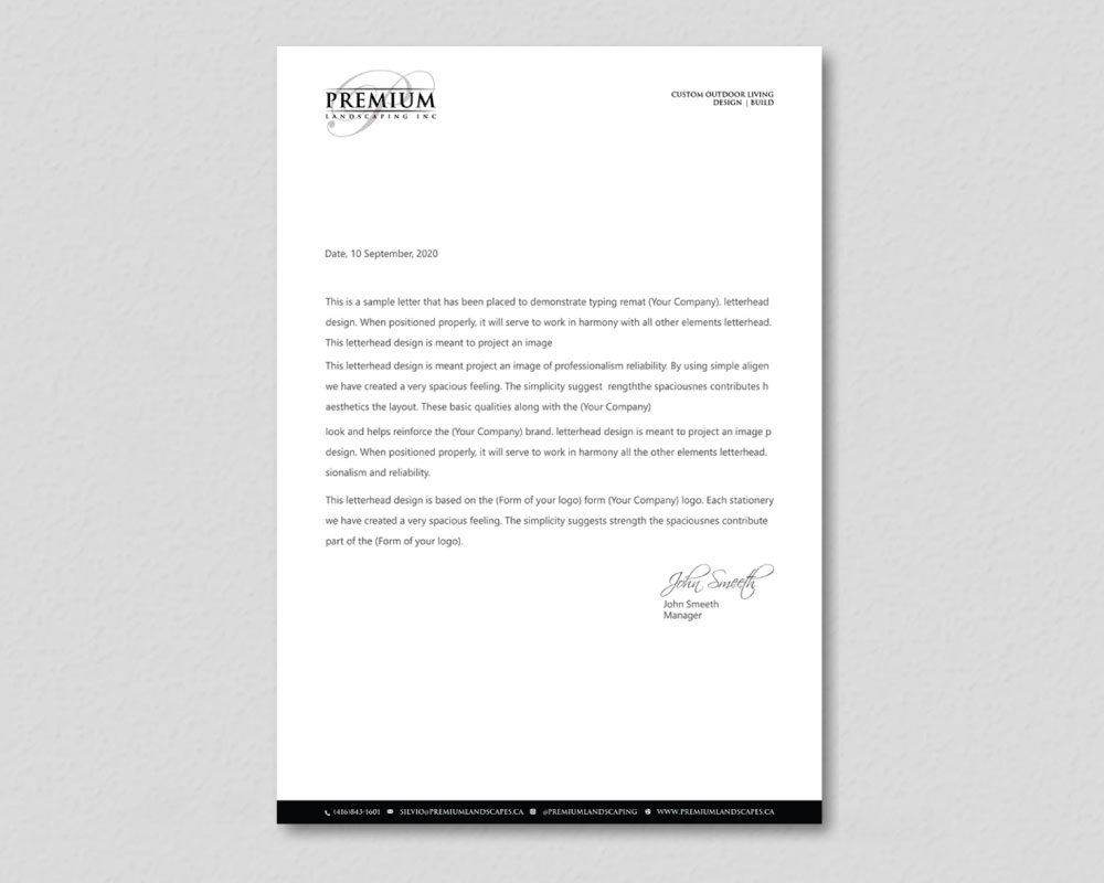 premium landscaping inc logo design by Boomstudioz