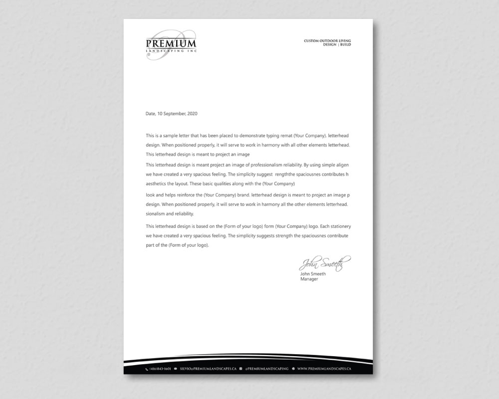 premium landscaping inc logo design by Boomstudioz