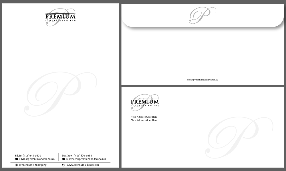 premium landscaping inc logo design by Gelotine