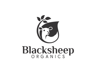 Blacksheep Organics logo design by amar_mboiss